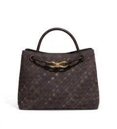 Reneè Faux Suede Tote Bag in Chocolate Brown