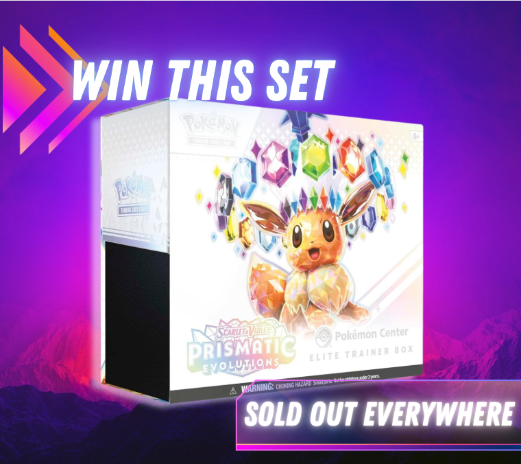 Win Pokemon Scarlet & Violet Prismatic Evolutions Pokemon Center ETB - Worth £250+