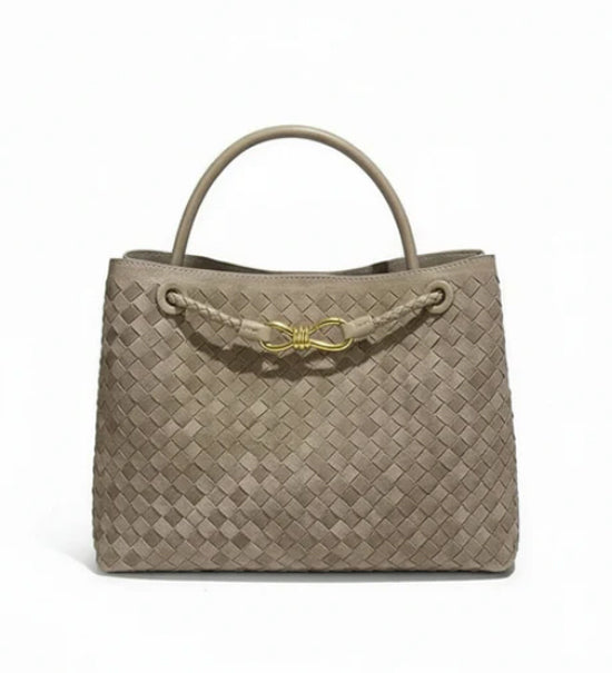 Reneè Faux Suede Tote Bag in Taupe