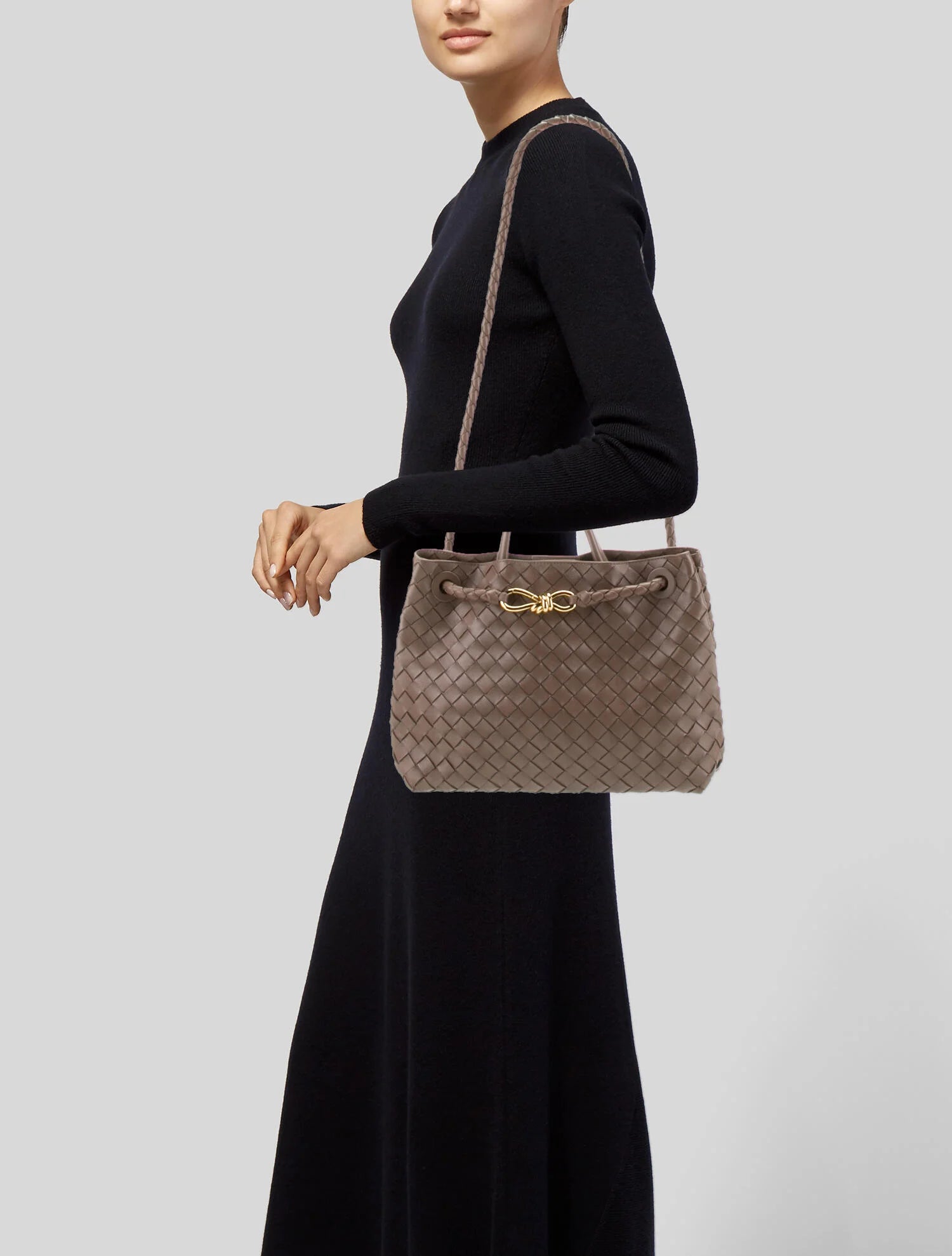 Reneè Faux Suede Tote Bag in Taupe